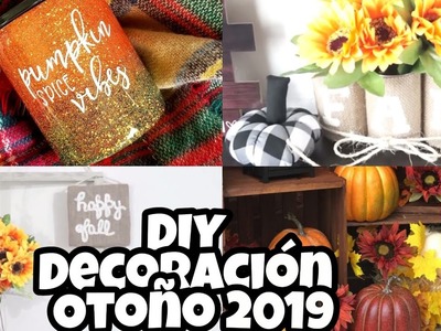 IDEAS PARA DECORAR EN OTOÑO 2019. FALL DOLLAR TREE DIY. FARM HOUSE DECOR