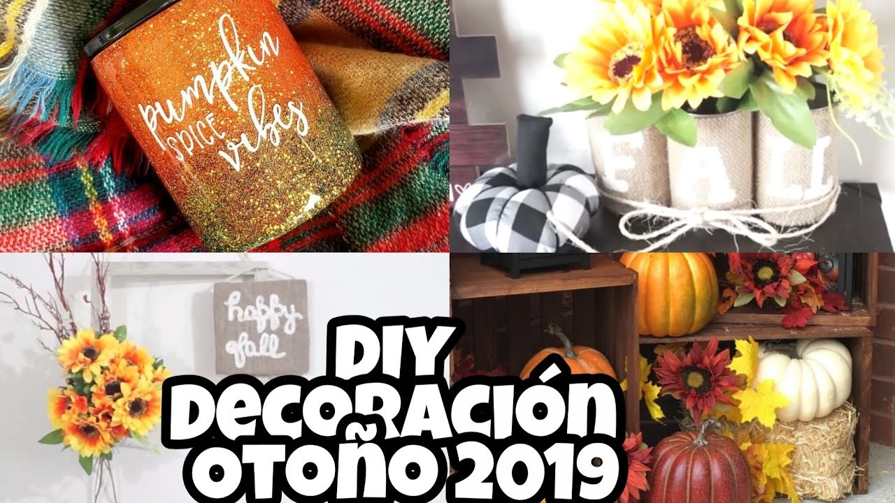 IDEAS PARA DECORAR EN OTOÑO 2019. FALL DOLLAR TREE DIY. FARM HOUSE DECOR