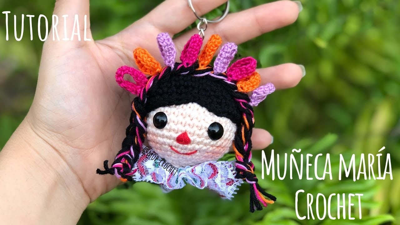 Llavero Muñeca María | Crochet | Zurda