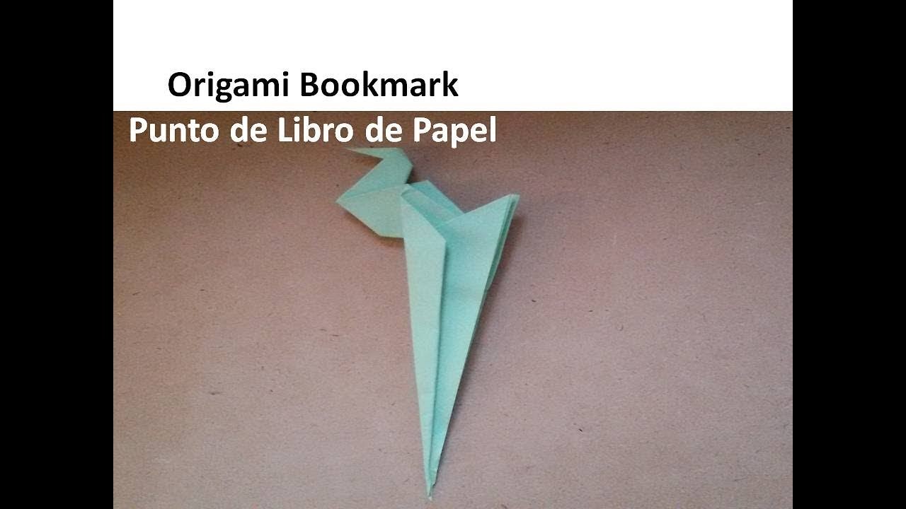 Origami Paper Bird Bookmark, DIY Handmade Reading Crafts - Punto de Libro de Papel, Manualidades