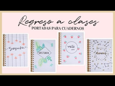 PORTADAS PARA CUADERNOS 2019 || REGRESO A CLASES || ARTE DIY NOTEBOOK COVER IDEAS FRONT PAGE ||