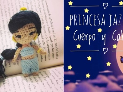 Princesa Jazmín a crochet (Cuerpo y Cabeza)