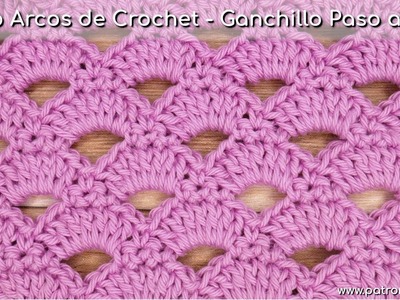Punto Arcos de Crochet - Ganchillo Paso a Paso   #crochet #ganchillo
