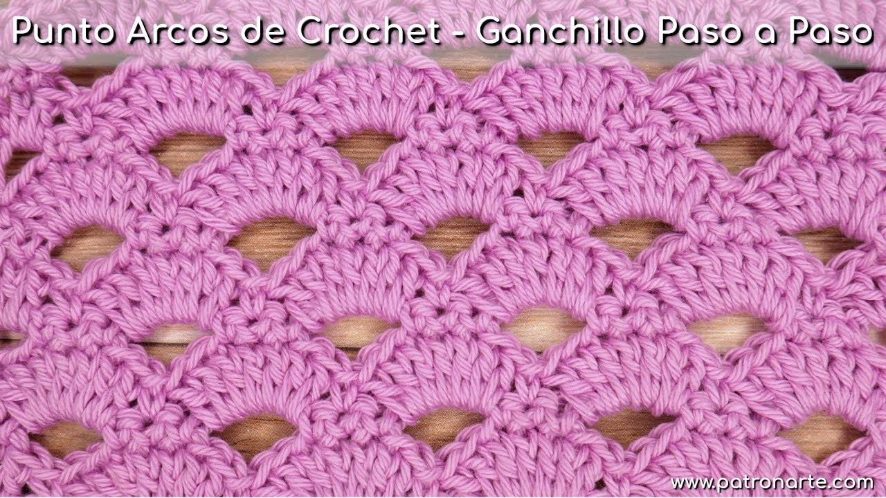 Punto Arcos de Crochet - Ganchillo Paso a Paso   #crochet #ganchillo
