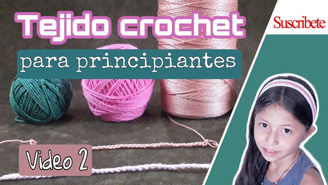 Tutorial iniciacion al tejido crochet: (video 2) punto bajo | como hacer un cintillo para cabello