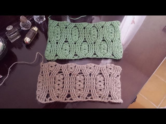 Tutorial Punto a Crochet en punto relieve ZURDOS