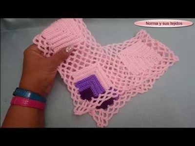 Unión de cuadros a crochet