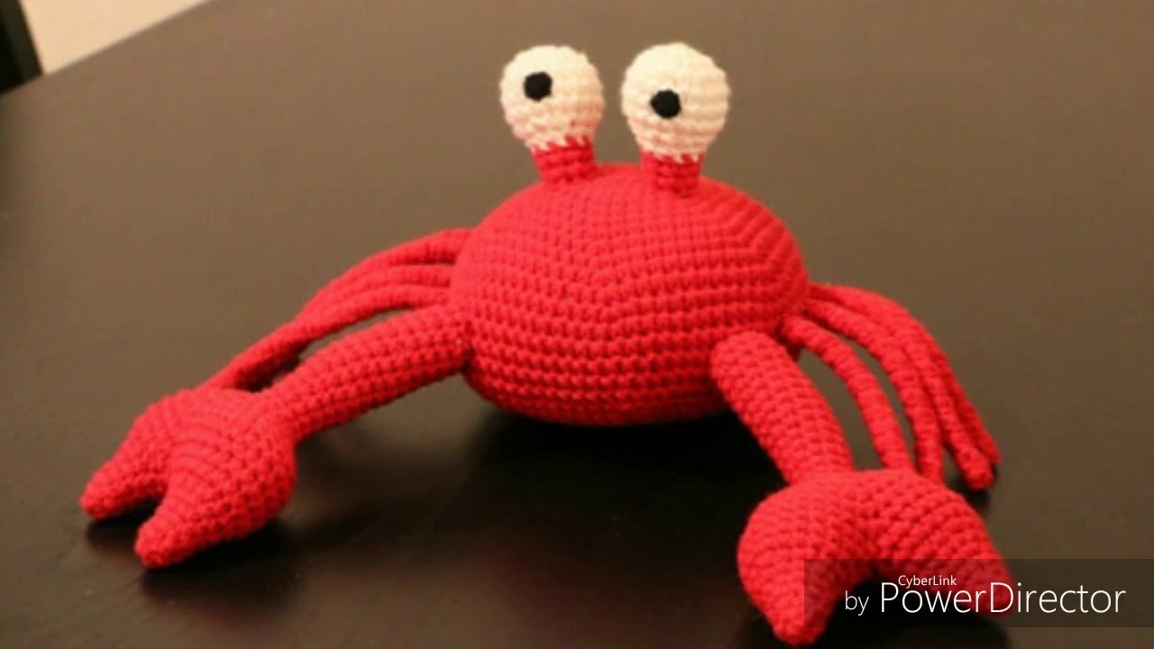 Cangrejo amigurumi tejido a crochet amigurumi crab