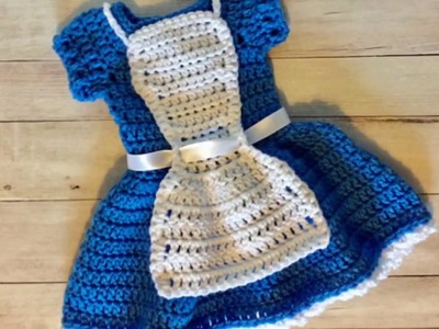 Disfraz Alicia en el pais de las maravillas tejido a crochet Alice in wonderland costume crochet