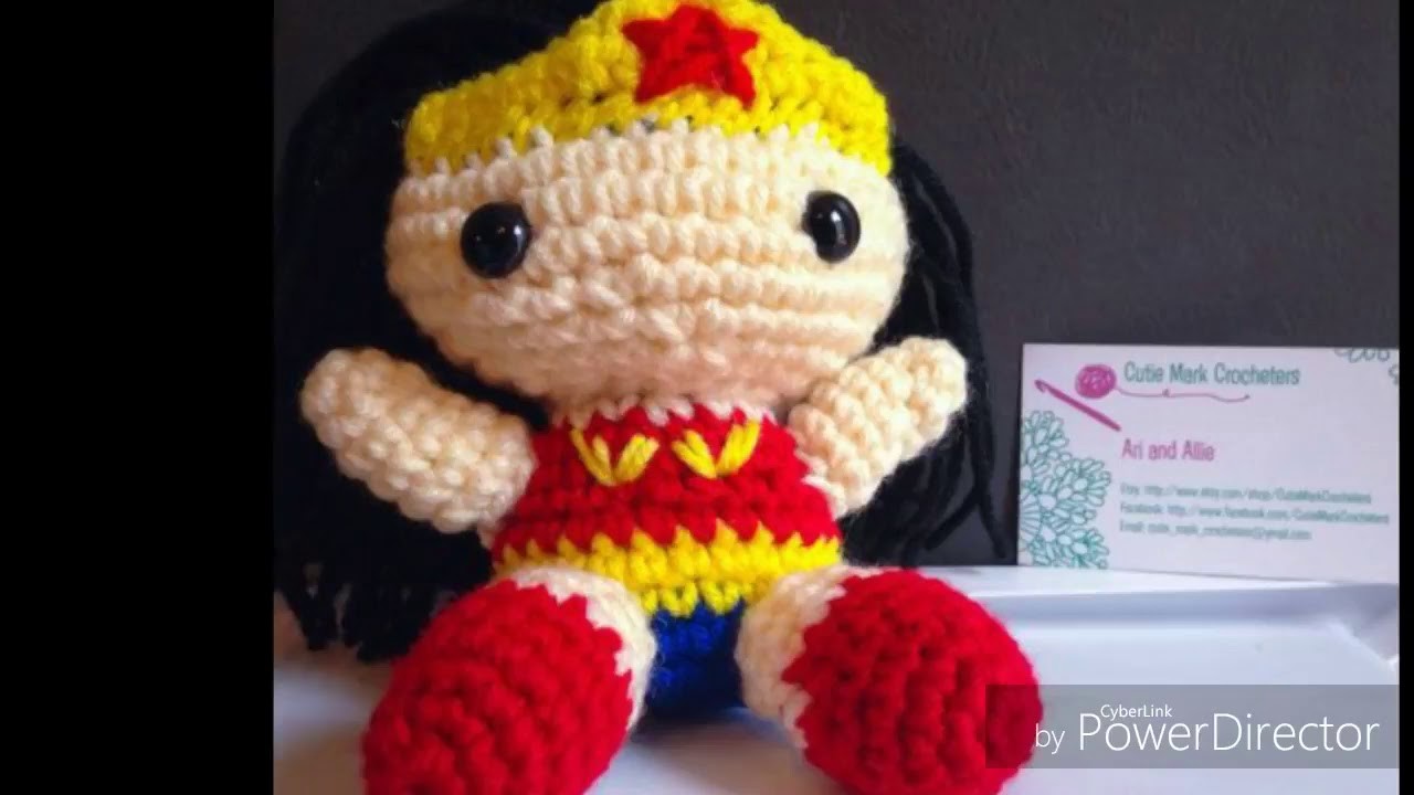La mujer maravilla amigurumi tejida a crochet wonder woman amigurumi