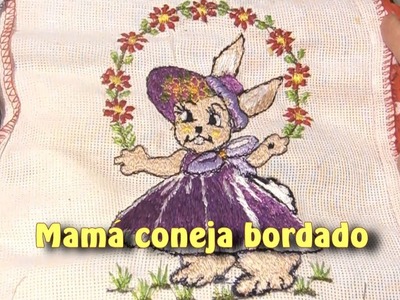 Mama coneja bordado |Creaciones y manualidades angeles