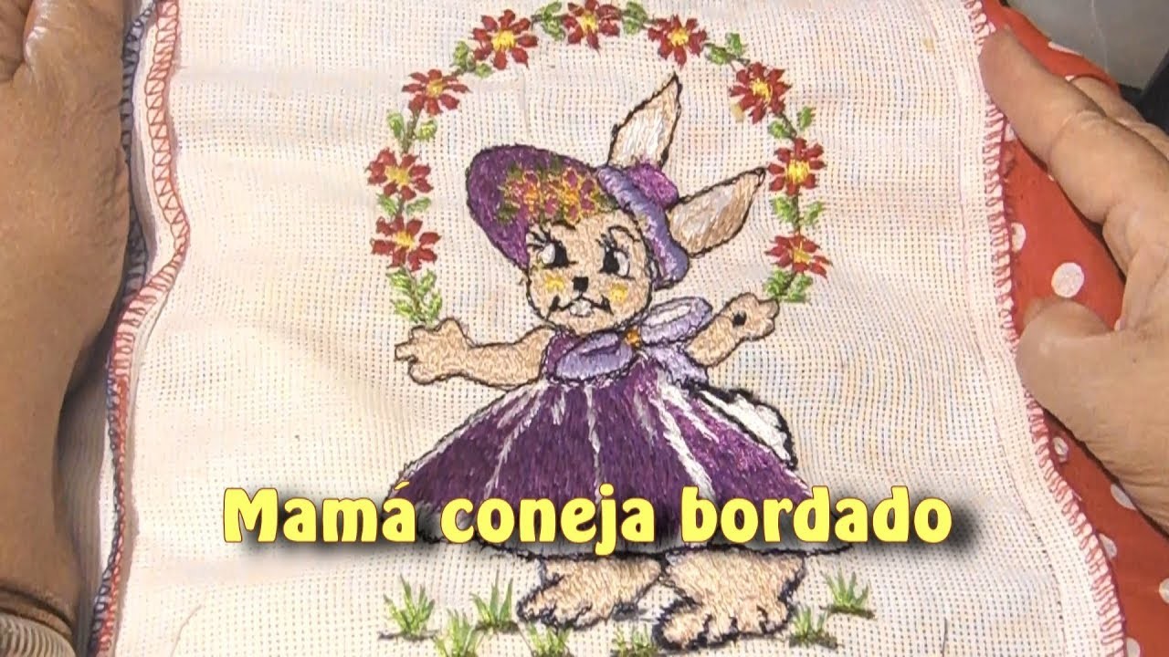 Mama coneja bordado |Creaciones y manualidades angeles