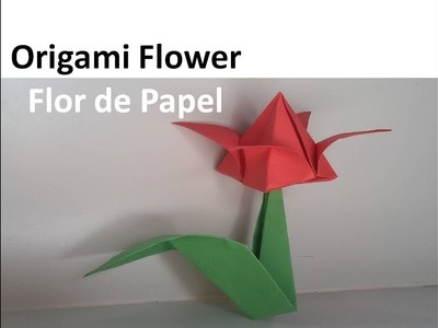 Origami Paper Flower ????????????, Home Decor - Flor de Papel, Manualidades Casa Decoración @5-Minute DECOR