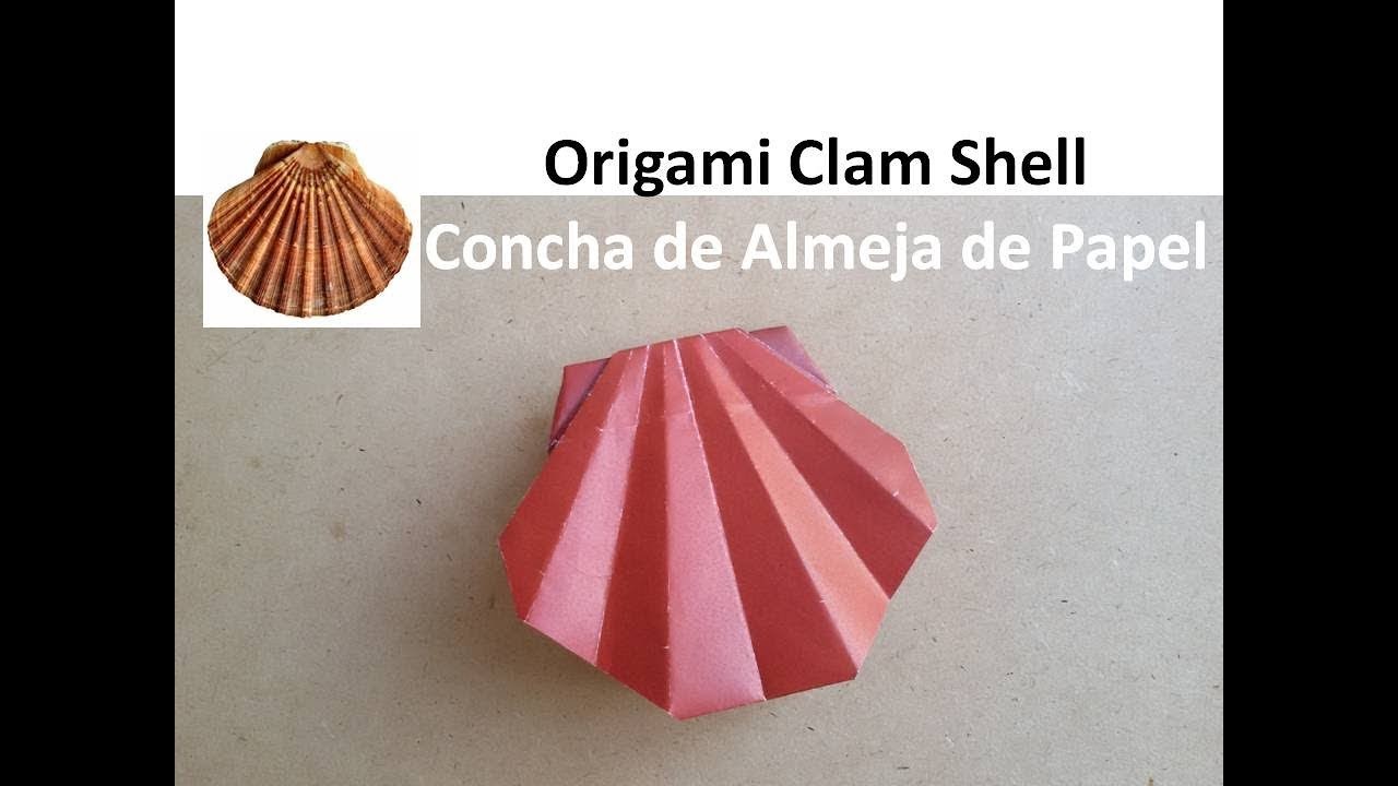 Origami Sea Shell ????, DIY Handmade Home Decor Paper Crafts - Concha Marina ????de Papel Manualidades