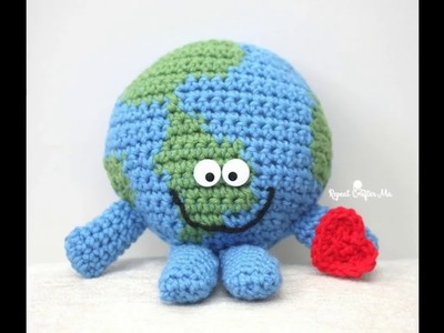 Planeta tierra amigurumi tejido a crochet Earth, globe, planet amigurumi