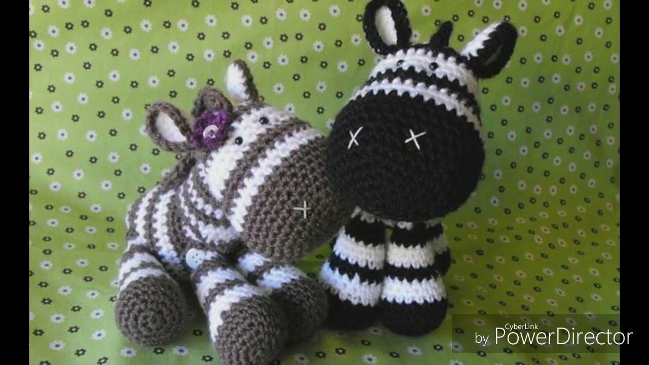 Cebra amigurumi tejida a crochet amigurumi zebra