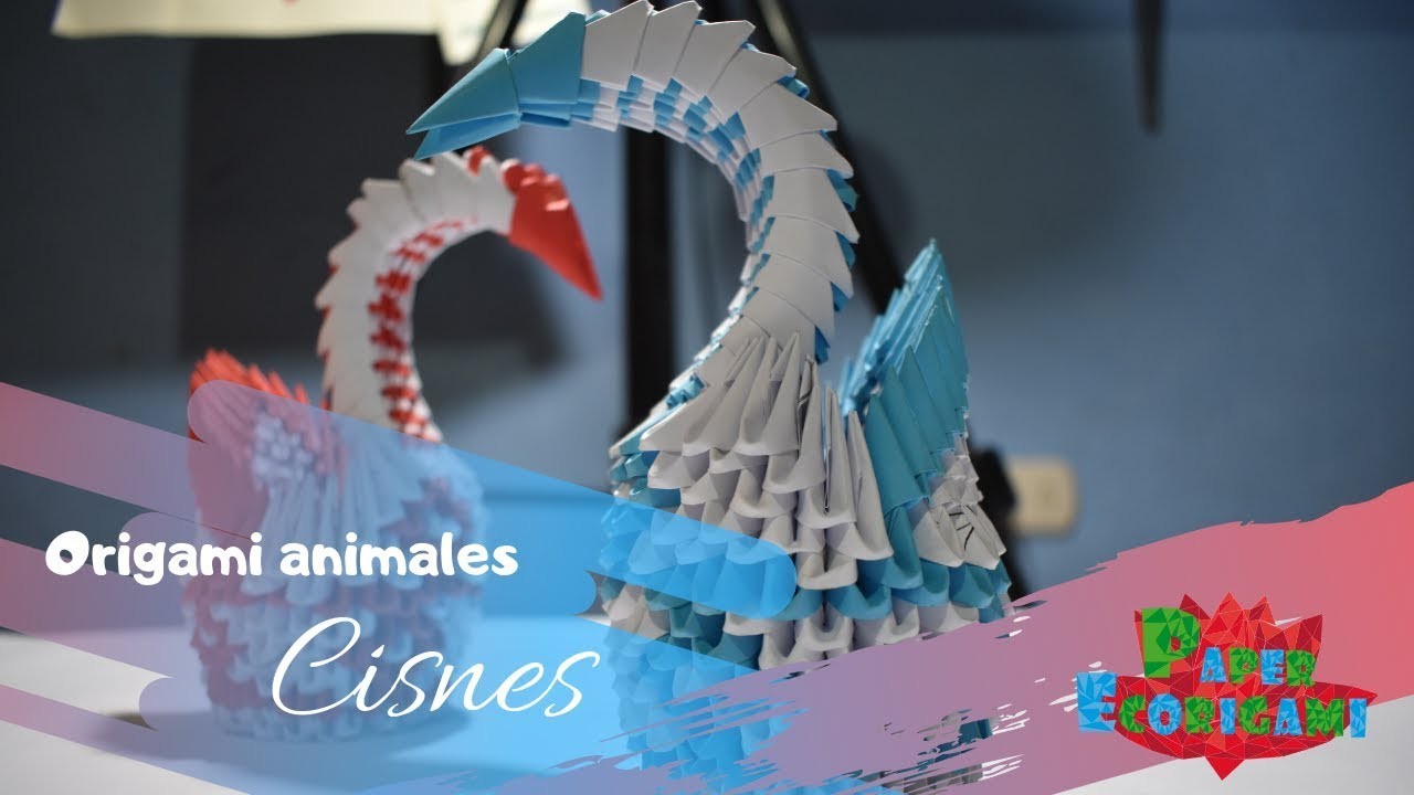 COMO HACER CISNES EN ORIGAMI 3D