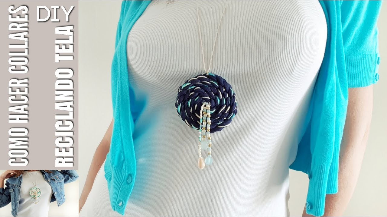 DIY COMO HACER COLLARES DE TRAPILLO | RECICLA UNA CAMISETA | CONVIERTE UNA CAMISETA EN COLLAR