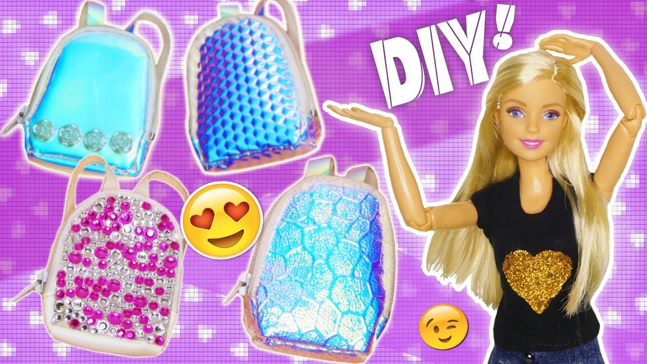 DIY - Como hacer una mochila para muñecas Barbie + patron