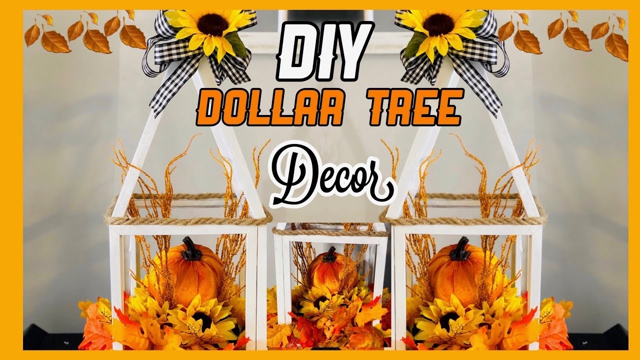 ????DIY DOLLAR TREE DECOR Otoño ????Decoración otoño 2019 Ideas Para Decorar.Nady