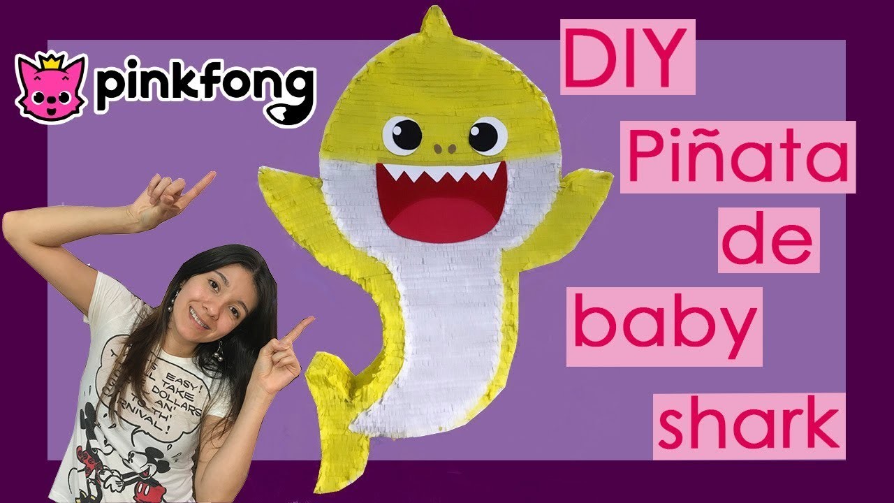 DIY piñata de BABY SHARK (pinkfong)????????| como hacer una PIÑATA DE BABY SHARK ????????