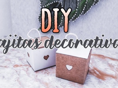 DIY room decor mini cajitas decorativas - handcrafted