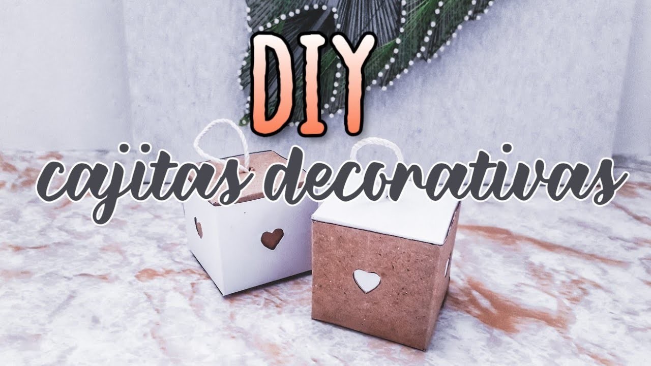 DIY room decor mini cajitas decorativas - handcrafted