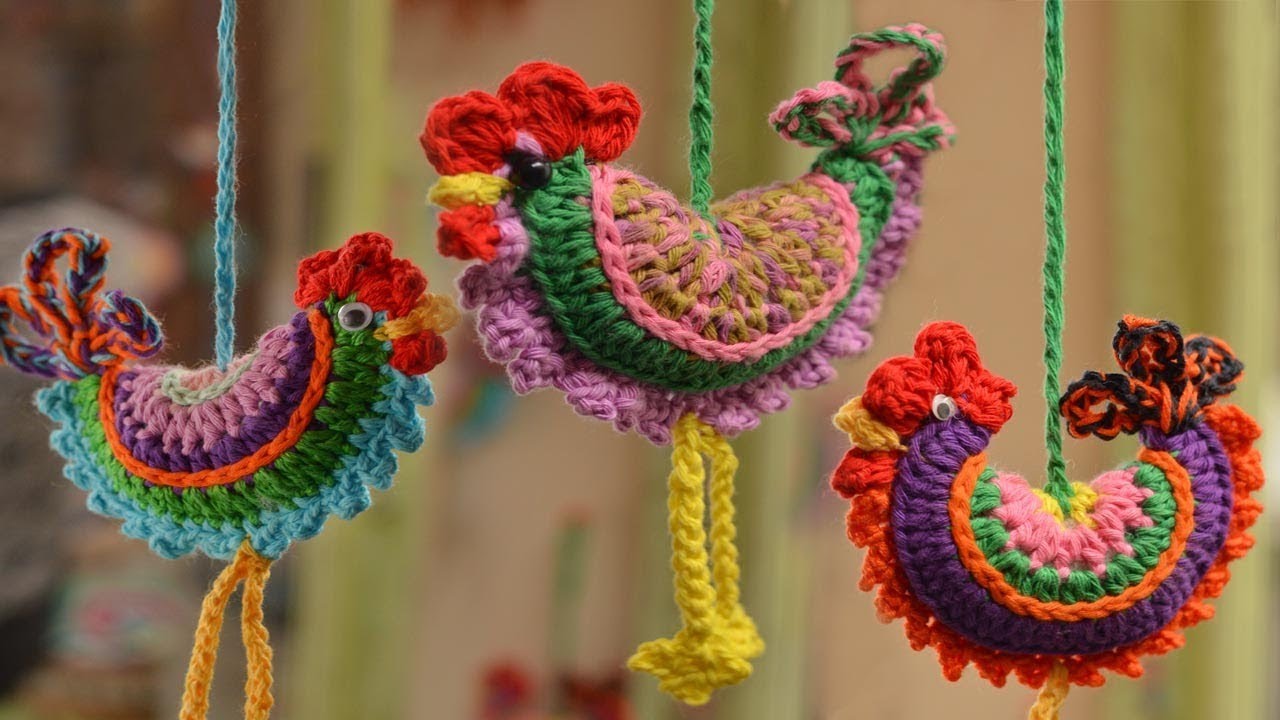 Gallito a crochet paso a paso.