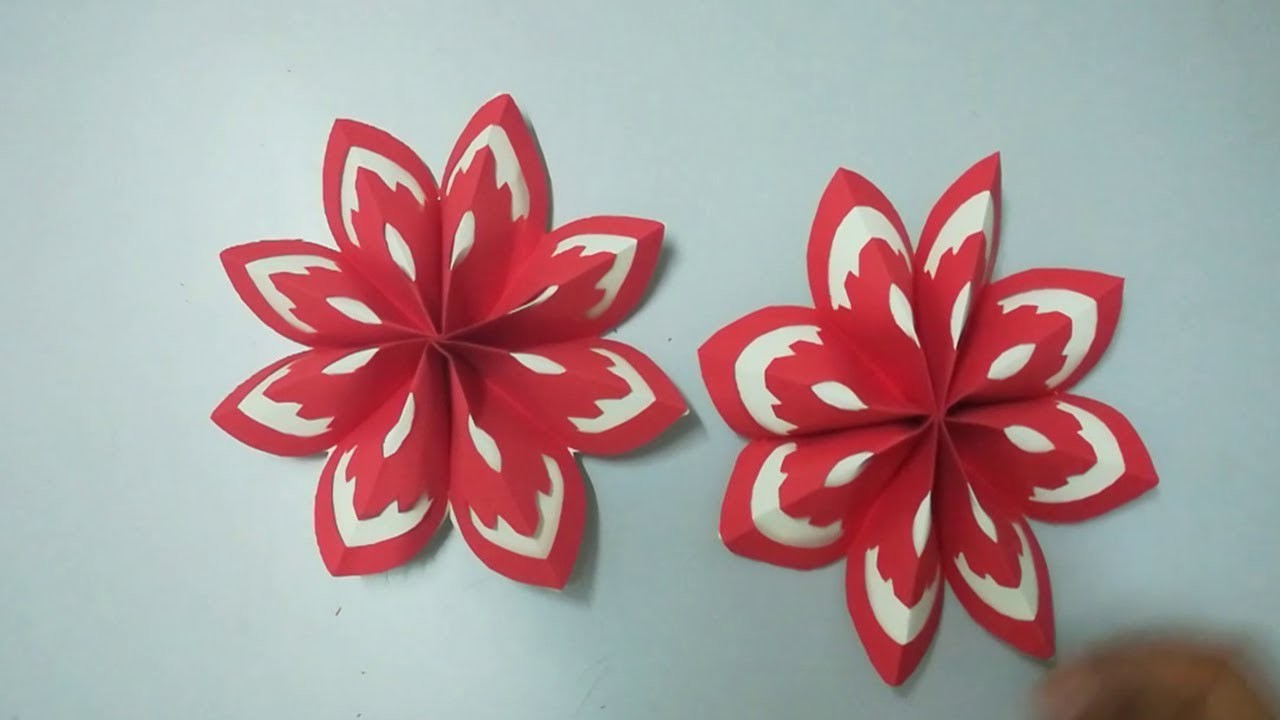 Origami : cómo hacer flor de papel fácil - Easy paper flowers - Flower making