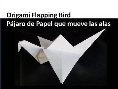 ????️Origami Crane Flapping Bird, DIY Paper Crafts - Pájaro que mueve las alas @JeremyShaferOrigami
