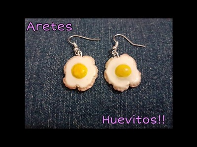 Tutorial: Aretes Huevitos Porcelana Fría!!. Tutorial: Cold Porcelain Egg Earrings!!