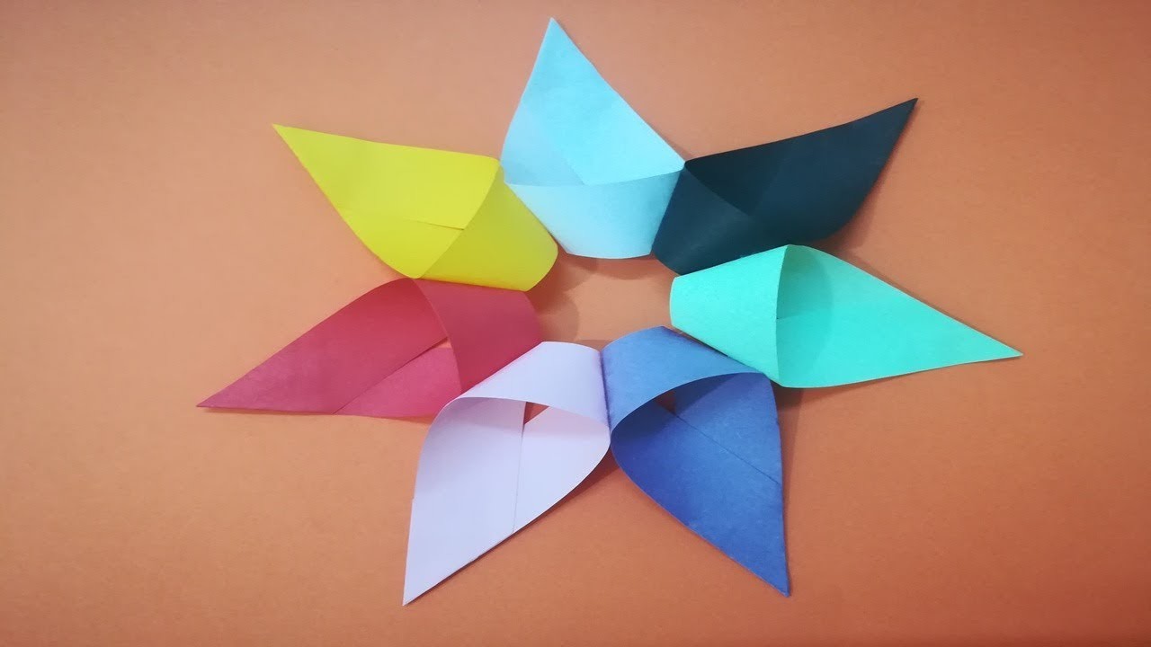 Tutorial - Cómo hacer flor de papel fáciles - paper flower making - Origami Roses