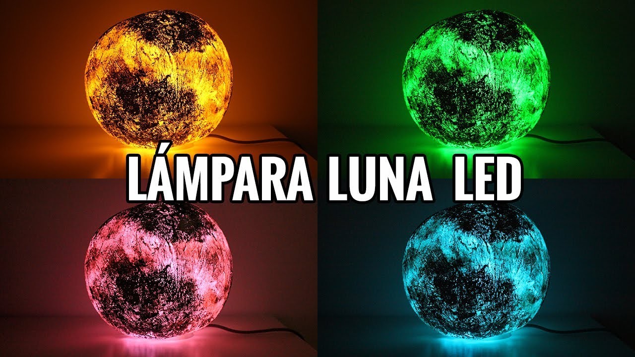 Cómo HACER  LAMPARA de Luna LED ???? DIY