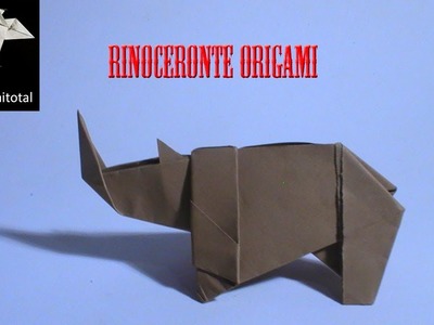 Como hacer un rinoceronte origami