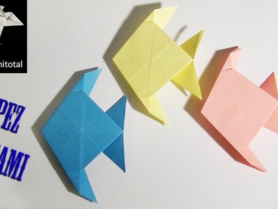 Como se hace un pez origami muy sencillo. tutoriales origami