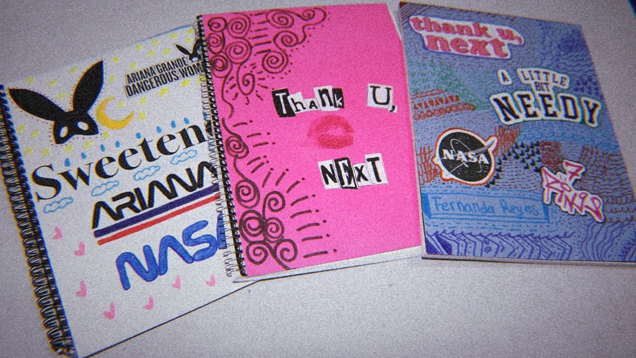 Cuadernos inspirados en Ariana Grande| DIY| Fer Seyer