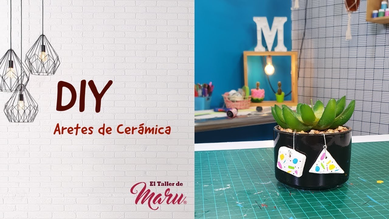 DIY Aretes de Cerámica hechos en casa