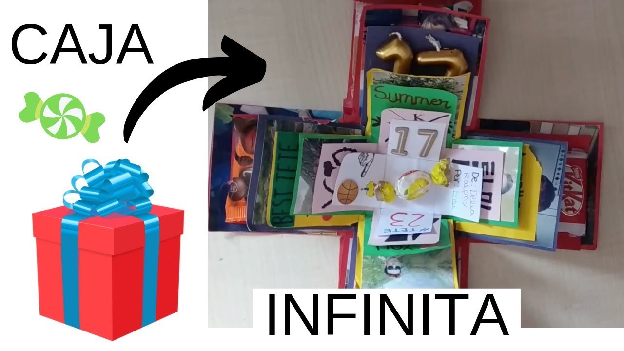 DIY caja INFINITA ¡Llena de DULCES!