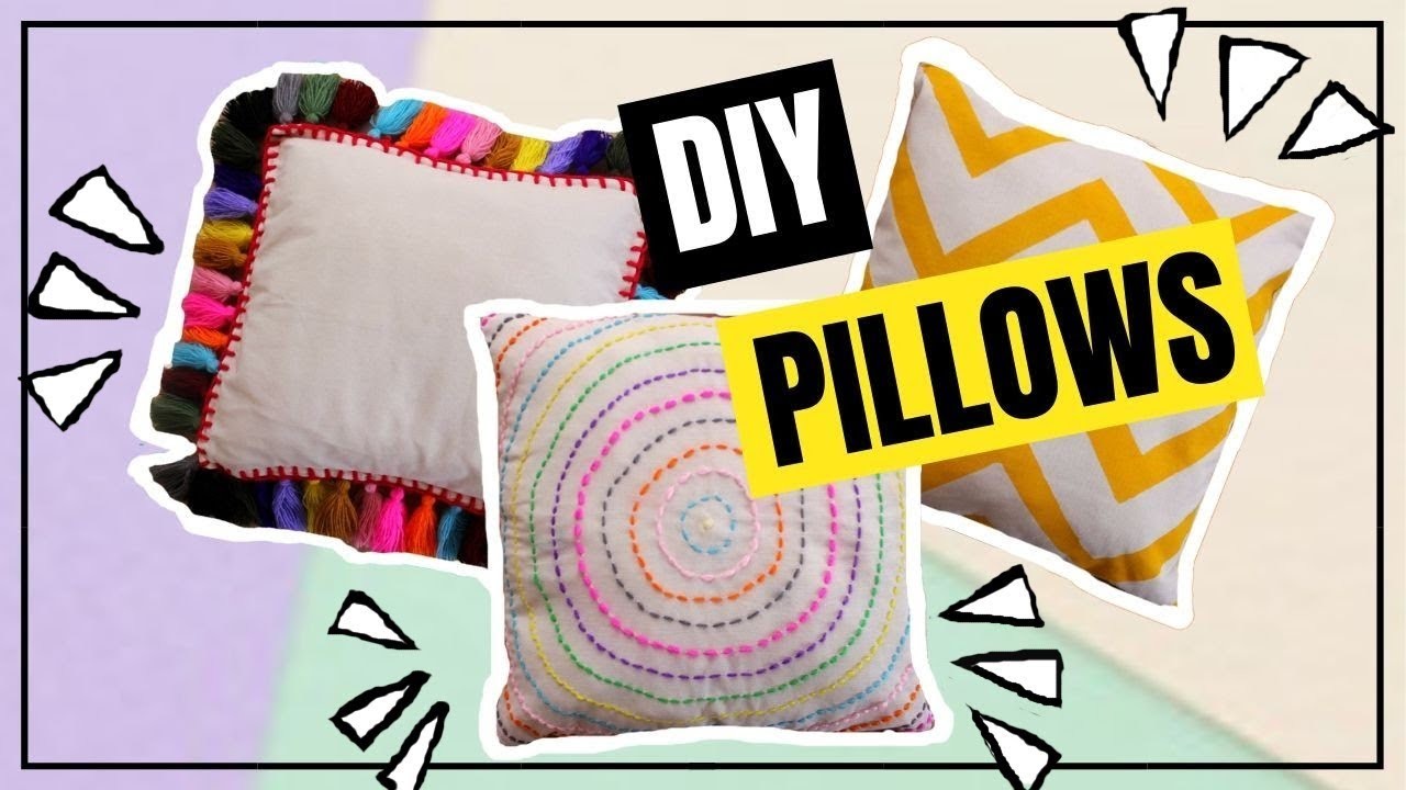 DIY Cómo hacer COJINES decorativos TUMBLR ????❤️ Tumblr pillows