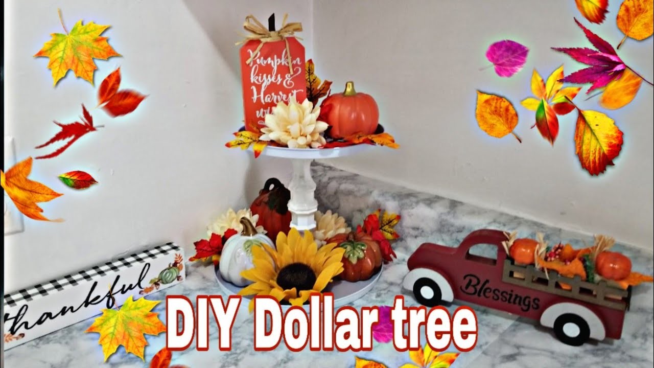 ????DIY Dollar tree otoño ????.decoracion otoño 2019????