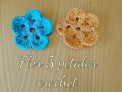 Flor 5 Pétalos ???? Crochet