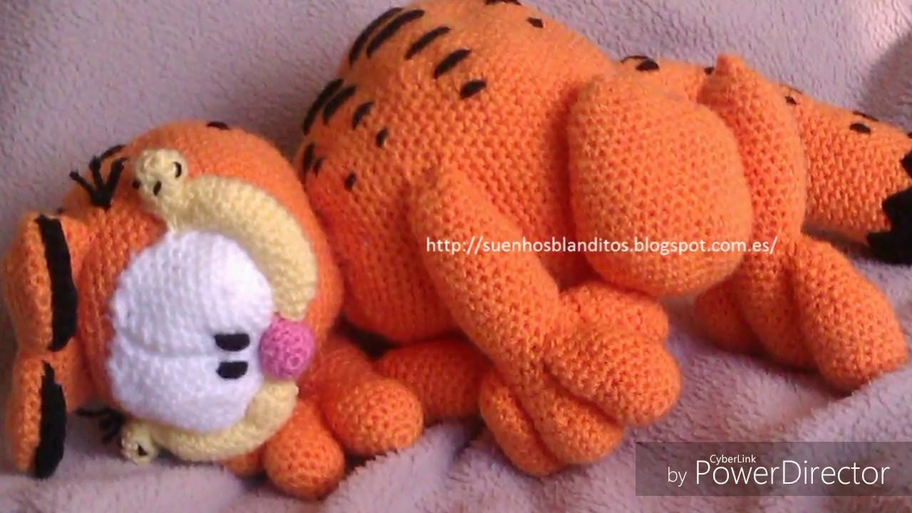 Garfield amigurumi tejido a crochet amigurumi Garfield