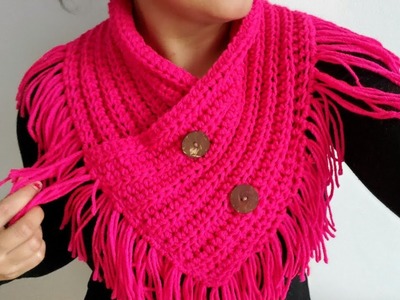 #LasMaravillasdelCrochet #ganchillo ???? Cuello Pechera a Crochet