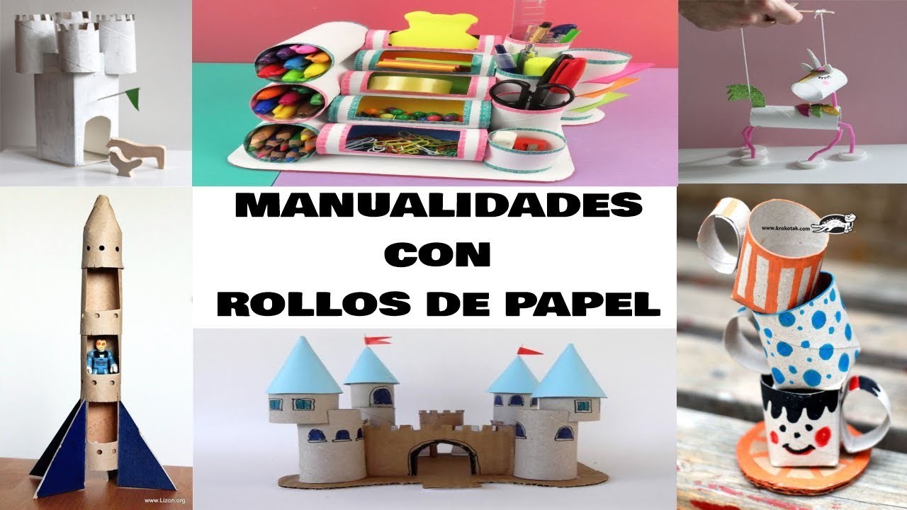 Manualidades con Rollos de Papel Higienico faciles para niños