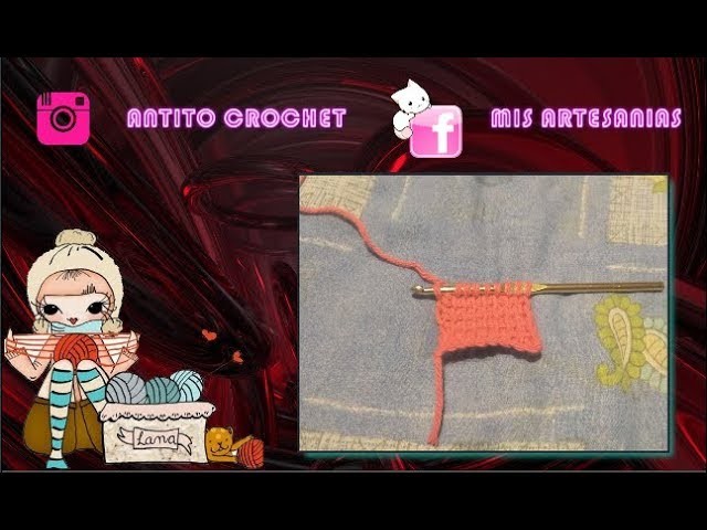 PUNTO TUNECINO AL CROCHET | ESPAÑOL