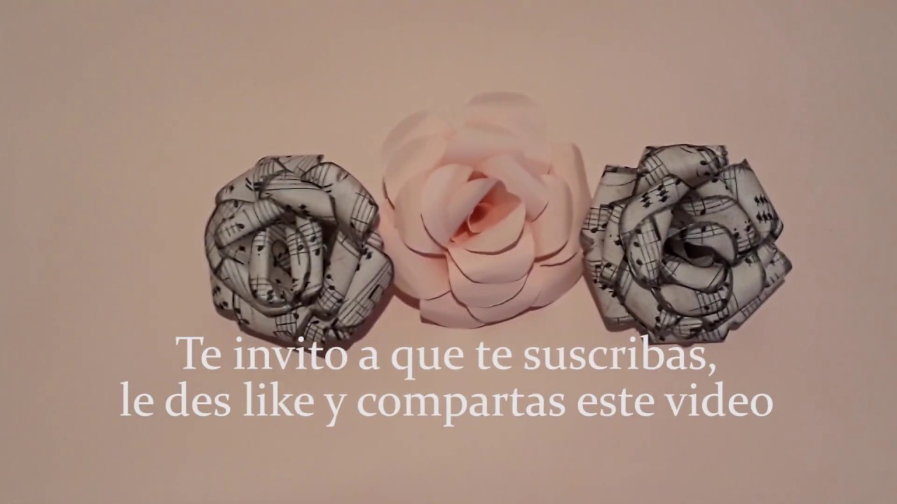 ????❤Rosas de papel fáciles y rápidas paso a paso❤???? DIY boda.wedding Diy