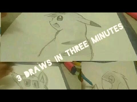 3 DIBUJOS EN 3 MINUTOS