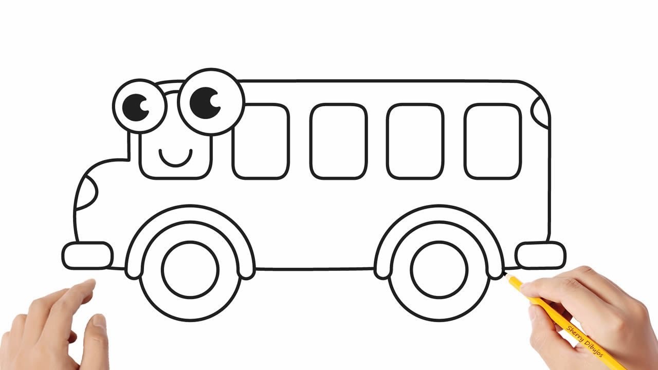 Cómo dibujar un autobús | Dibujos sencillos