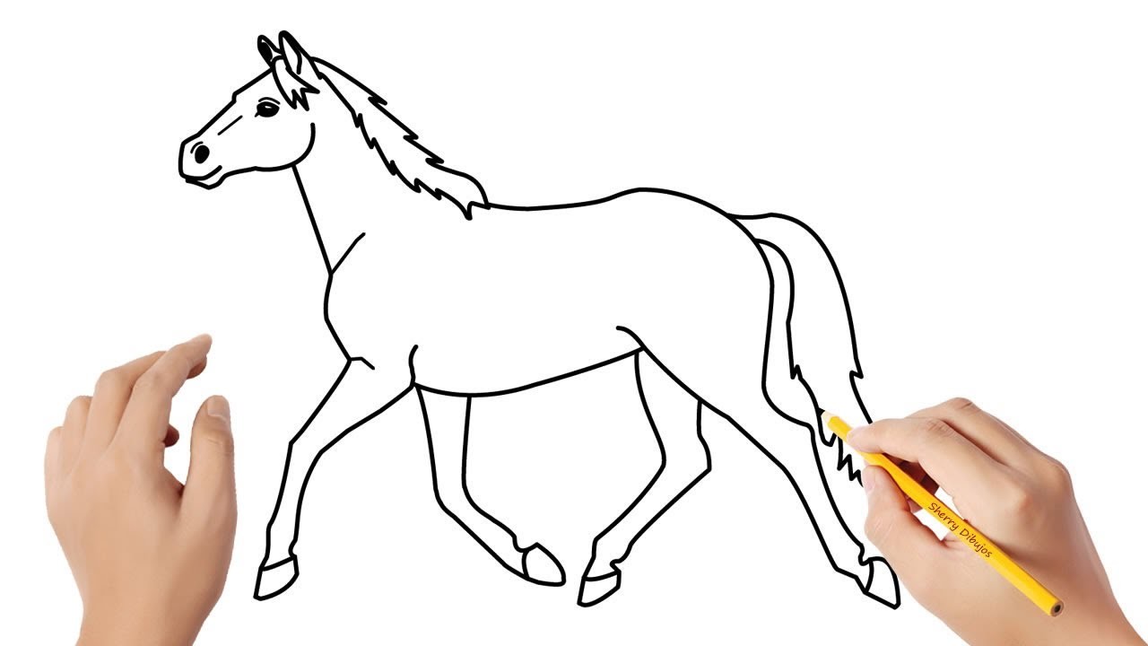Cómo dibujar un caballo | Dibujos sencillos