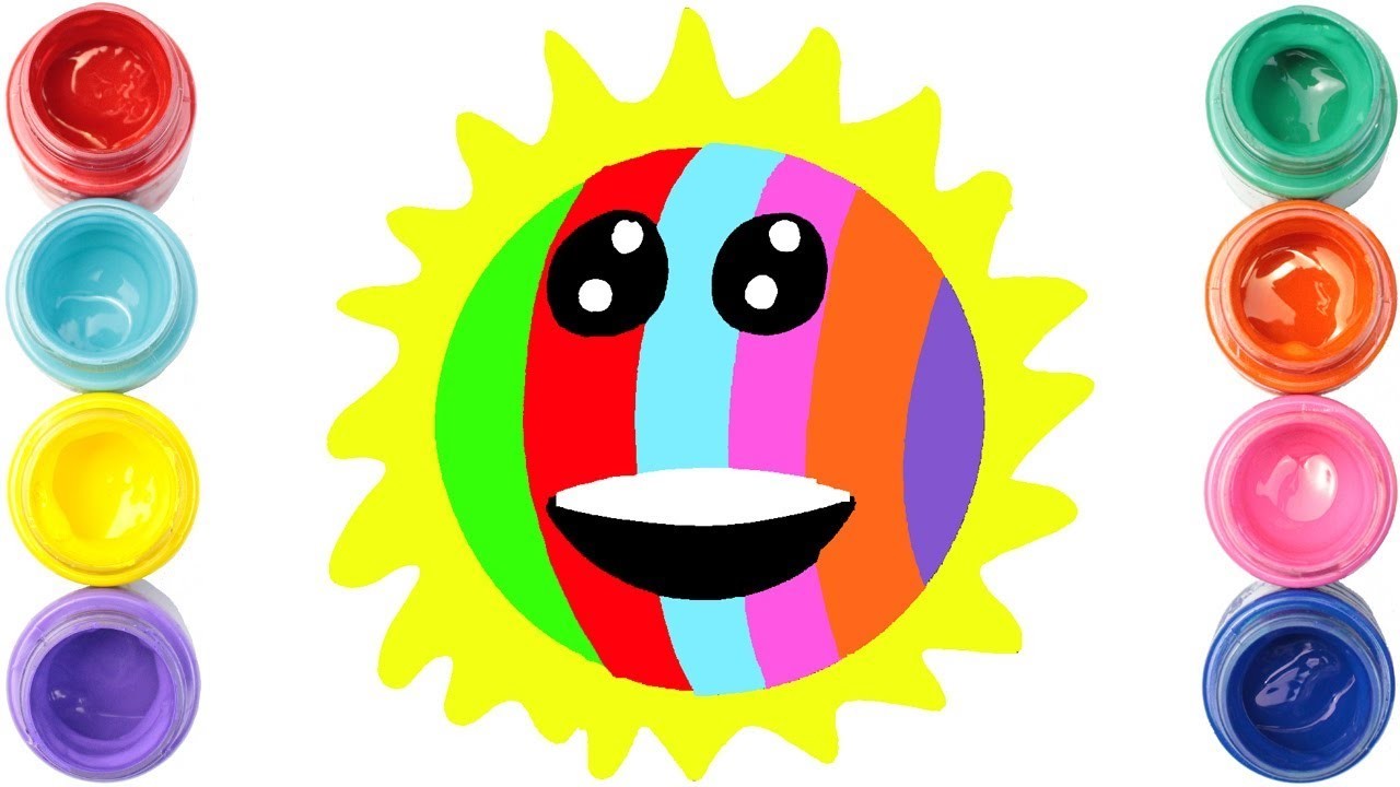 Como dibujar un EMOJI ARCOIRIS kawaii | Dibujar SMILE | Dibujos faciles | Dibujar sol